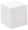 Bloc cube encollé blanc