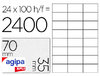 Étiquettes blanches Agipa - 70 x 35 mm