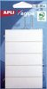 Pochette d'étiquettes blanches adhésives - 19 x 62 mm