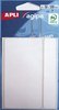 Pochette d'étiquettes blanches adhésives - 50 x 100 mm